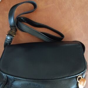 VTG Giani Berni I Black Leather Crossbody Bag